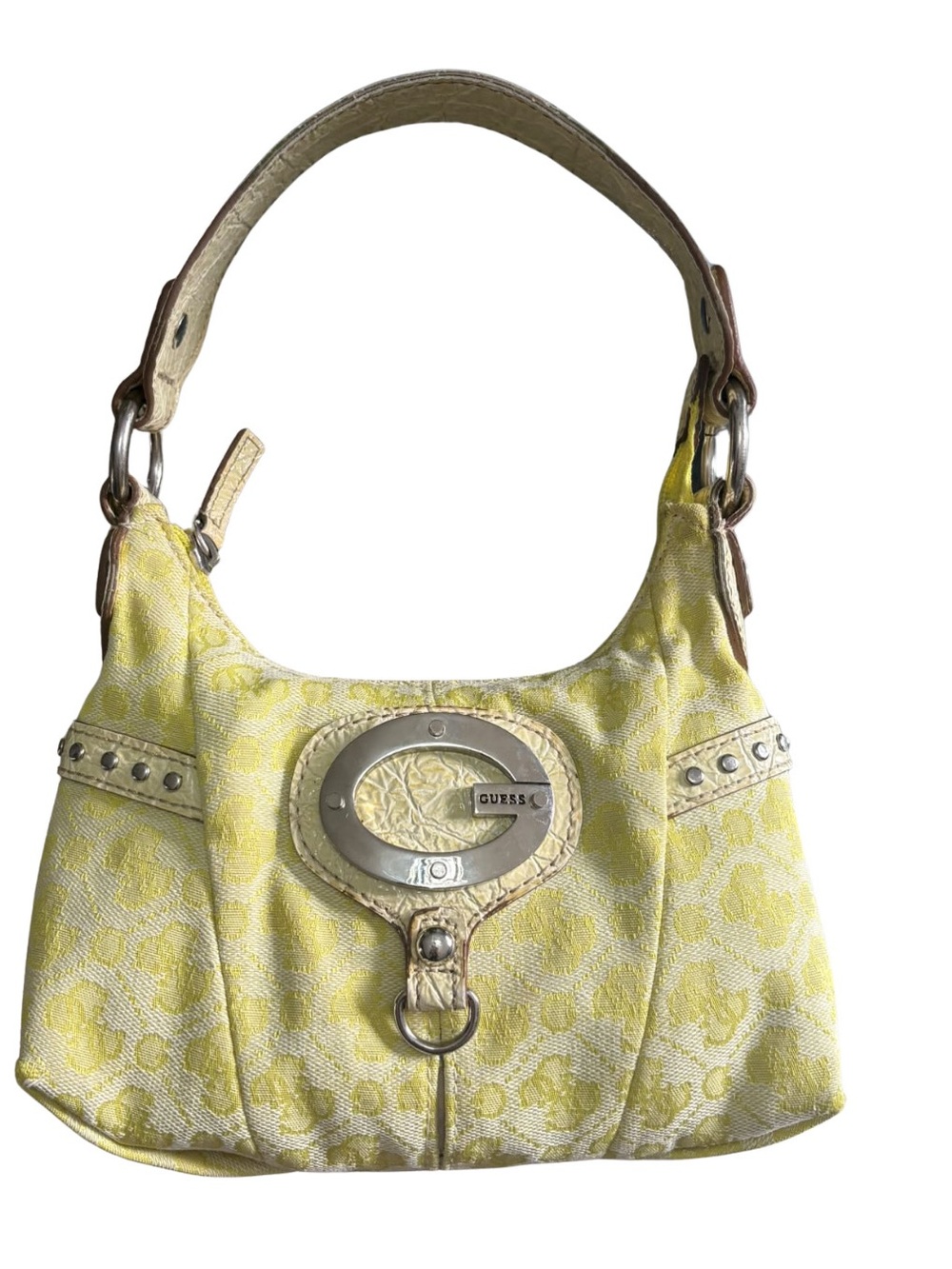 GUESS Vintage Yellow Osaka Mini Shoulder Bag